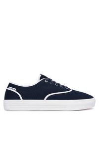 TOMMY HILFIGER - Tommy Hilfiger Tenisówki Th Vulc Cup Long Lace Canvas FM0FM05874 Granatowy. Kolor: niebieski. Materiał: materiał #1