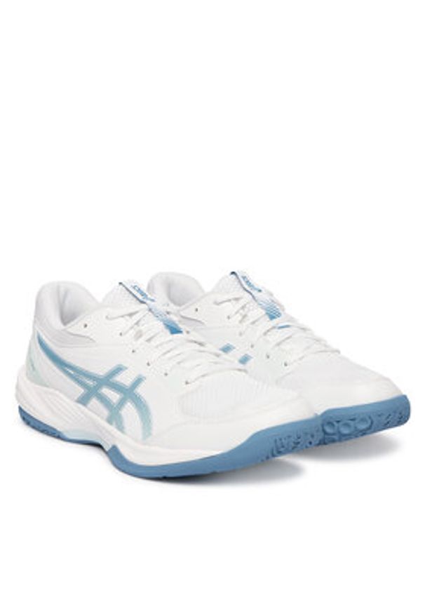 Asics Buty halowe Gel-Task 4 1071A103 Biały. Kolor: biały. Materiał: skóra