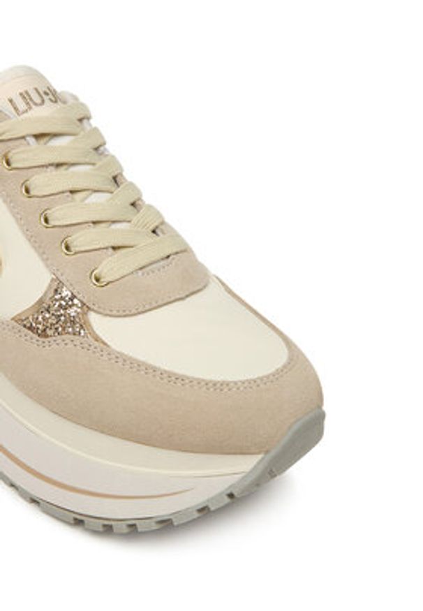 Liu Jo Sneakersy Plus 01 BF5011 PX078 Beżowy. Kolor: beżowy. Materiał: zamsz, skóra