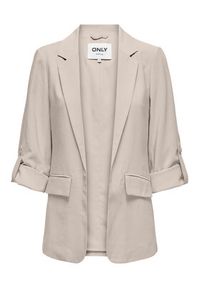 only - ONLY Marynarka Aris 15310839 Szary Loose Fit. Kolor: szary. Materiał: wiskoza #6