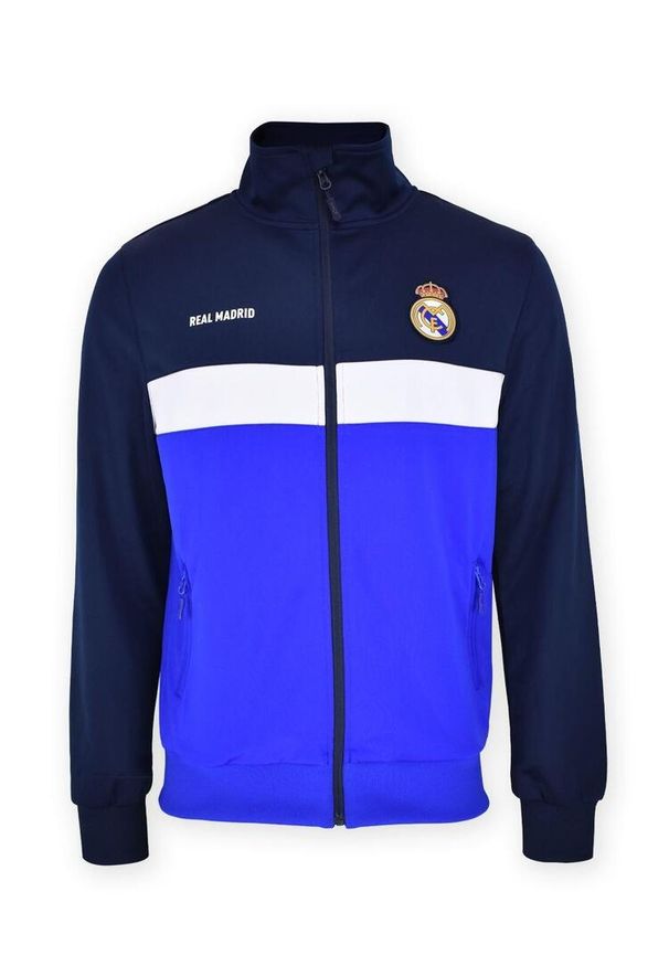 Real Madrid - Sportowa bluza rozpinana na zamek błyskawiczny legendarnego zespołu Madridista. Kolor: wielokolorowy. Sport: piłka nożna