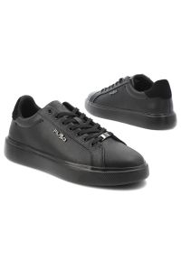 Sneakersy męskie Filippo, cholewka ze skóry naturalnej o gładkim wykończeniu klasyczne wiązanie na płaskiej podeszwie, czarne, MP7840/26. Kolor: czarny. Materiał: skóra. Szerokość cholewki: normalna. Wzór: gładki. Obcas: na płaskiej podeszwie #7