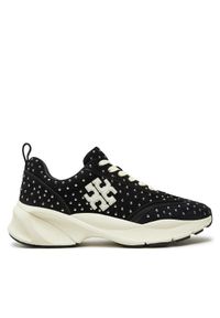 Tory Burch Sneakersy Good Luck Studded Trainer 161961 Czarny. Kolor: czarny. Materiał: zamsz, skóra