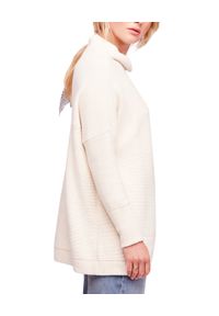 FREE PEOPLE - Kremowy sweter Ottoman Slouchy. Kolor: beżowy. Materiał: dzianina, prążkowany. Długość rękawa: długi rękaw. Długość: długie #3