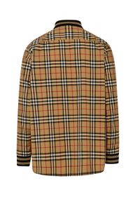 Burberry - BURBERRY - Koszula w kratkę. Kolor: beżowy. Materiał: bawełna. Wzór: kratka