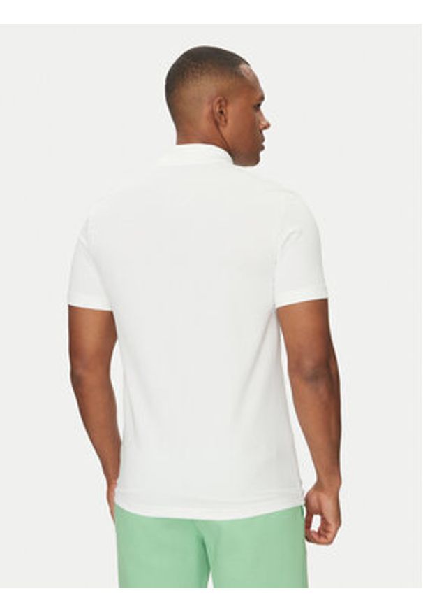 Lacoste Polo DH5522 Biały Regular Fit. Typ kołnierza: polo. Kolor: biały. Materiał: syntetyk, bawełna