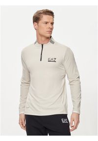 EA7 Emporio Armani Longsleeve 3DPT03 PJMLZ 1946 Szary Regular Fit. Kolor: szary. Materiał: syntetyk. Długość rękawa: długi rękaw