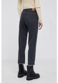 Lee jeansy CAROL WESTERN BLACK RINSE damskie high waist. Stan: podwyższony. Kolor: szary #3