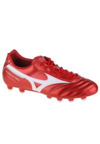 Buty piłkarskie - korki męskie, Mizuno Morelia II Pro MD. Kolor: czerwony. Sport: piłka nożna