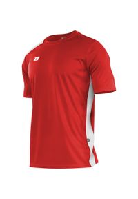 ZINA - Koszulka do piłki nożnej męska Zina Contra z krótkim rękawem. Kolor: biały, czerwony, wielokolorowy. Długość rękawa: krótki rękaw. Długość: krótkie