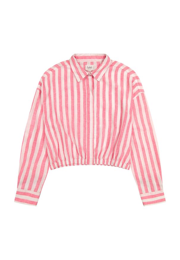 Lee - DAMSKA KOSZULA LEE ELASTICATED SHIRT LYCHEE AWNING 112363502
