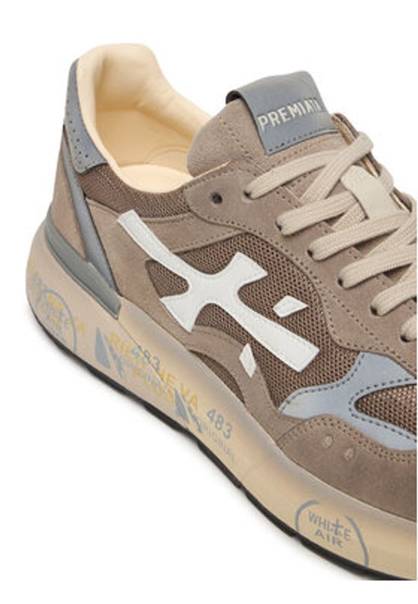 Premiata Sneakersy Mick0.1 Var 8118 Brązowy. Kolor: brązowy. Materiał: skóra, zamsz