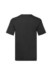FRUIT OF THE LOOM - Oryginalna Koszulka Unisex Dla Dorosłych Z Dekoltem W Szpic. Kolor: czarny