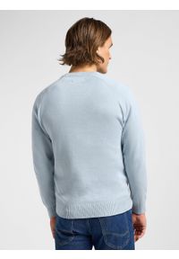 Lee - LEE MĘSKI SWETER LEE CLEAN RAGLAN SWEATER CONCRETE GRAY 112363891. Długość rękawa: raglanowy rękaw