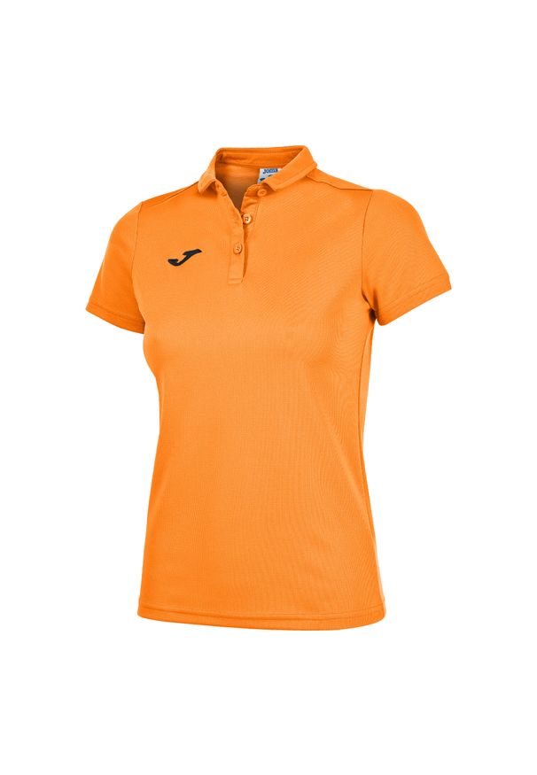 Koszulka polo do tenisa damska Joma Hobby. Typ kołnierza: polo. Kolor: pomarańczowy. Sport: tenis