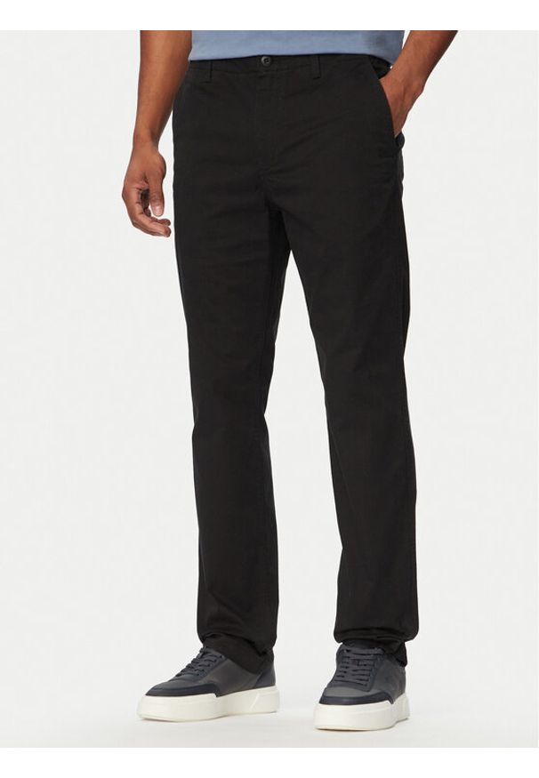 Calvin Klein Jeans Chinosy LV04RF618G Czarny Slim Fit. Kolor: czarny. Materiał: bawełna