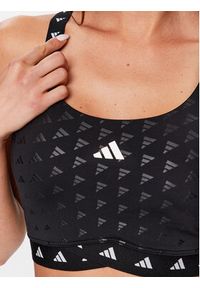 Adidas - adidas Biustonosz sportowy PowerImpact Luxe Training Medium-Support Bra HS7264 Czarny. Kolor: czarny. Materiał: syntetyk