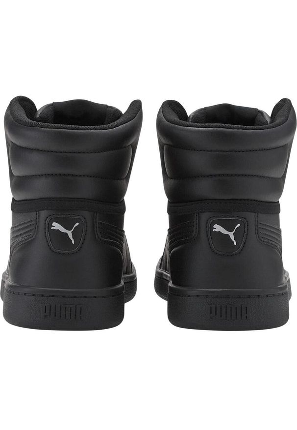 Puma - Damskie Buty Sportowe Vikky V2 Ze Skóry Ekologicznej O Średnim Kroju. Kolor: czarny. Materiał: skóra ekologiczna. Styl: sportowy