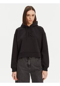 Calvin Klein Jeans Bluza J20J224718 Czarny Relaxed Fit. Kolor: czarny. Materiał: bawełna