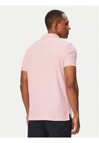 TOMMY HILFIGER - Tommy Hilfiger Polo MW0MW43046 Różowy Regular Fit. Typ kołnierza: polo. Kolor: różowy. Materiał: bawełna #4