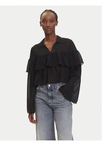 only - ONLY Bluzka Suzzi 15360661 Czarny Regular Fit. Kolor: czarny. Materiał: syntetyk