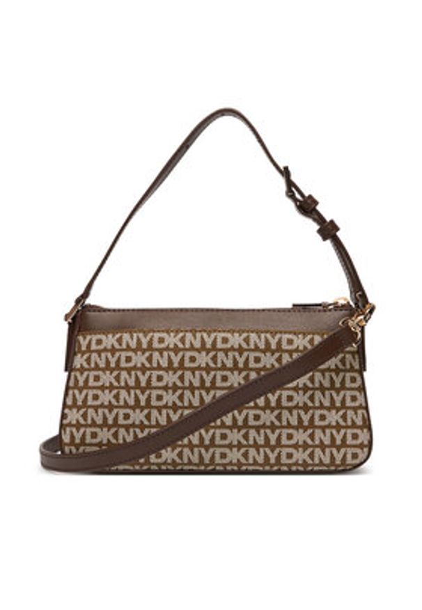 DKNY Torebka R42HYE18 Brązowy. Kolor: brązowy. Materiał: skórzane