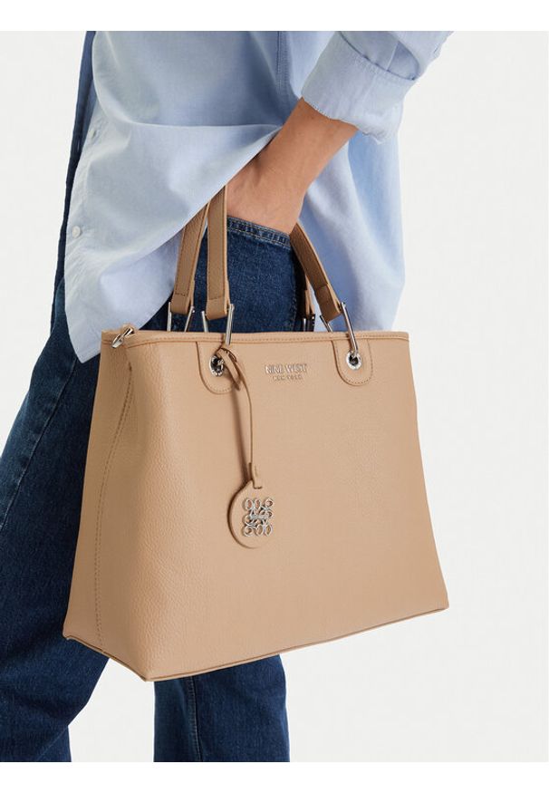 Nine West Torebka CEO-Soho Bloom-LDA8569 Beżowy. Kolor: beżowy