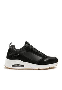 skechers - Skechers Sneakersy Stacre 52468/BKW Czarny. Kolor: czarny. Materiał: skóra