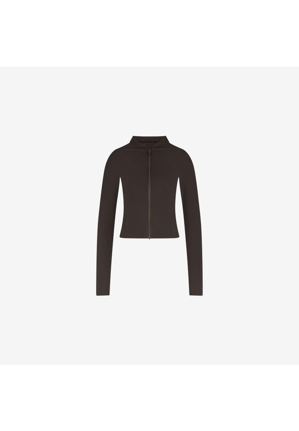 WALLIEN - Damska premium rash guard top do pływania, surfingu & nurkowania - Brązowy. Kolor: brązowy. Materiał: tkanina, skóra