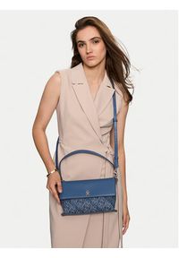 TOMMY HILFIGER - Tommy Hilfiger Torebka Distinct Shoulder Bag Mono AW0AW16794 Niebieski. Kolor: niebieski