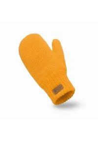 Rękawiczki damskie PaMaMi - Miodowy. Kolor: pomarańczowy. Materiał: poliamid, akryl #1