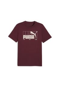 Puma - Męska koszulka z grafiką i logo No. 1 PUMA Ruby Shimmer Red. Kolor: czerwony. Sport: fitness