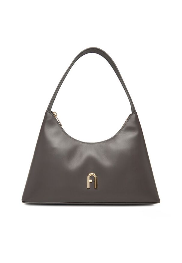 Furla Torebka Diamante WB00782 AX0733 BG 4283S 1007 Szary. Kolor: szary. Materiał: skórzane