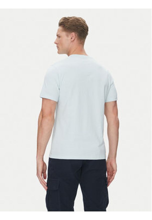 Barbour T-Shirt Lydd MTS1396BU61 Błękitny Regular Fit. Kolor: niebieski. Materiał: bawełna