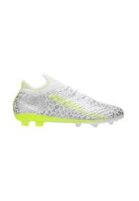 KIPSTA - Buty piłkarskie dla dzieci Kipsta CLR FG jr Jaguar Boost sznurowane. Kolor: biały. Materiał: syntetyk. Szerokość cholewki: normalna. Sport: piłka nożna