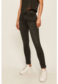 Levi's® - Levi's jeansy Mile High Super Skinny damskie high waist. Okazja: na spotkanie biznesowe. Stan: podwyższony. Kolor: czarny. Styl: biznesowy #1