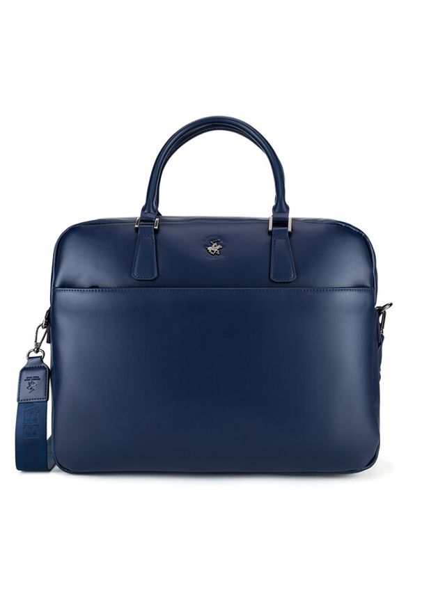 Beverly Hills Polo Club Torba na laptopa CWBEO-BHPC-L-016-07. Granatowy. Kolor: niebieski. Materiał: skóra