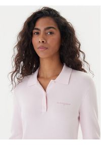 Tommy Jeans Sukienka dzianinowa Script DW0DW22464 Różowy Regular Fit. Kolor: różowy. Materiał: bawełna #4