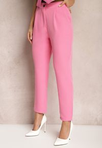 Renee - Różowe Spodnie Cygaretki Zalko. Okazja: na co dzień. Kolor: różowy. Styl: klasyczny, elegancki, casual #5