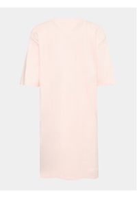 Tommy Jeans Sukienka codzienna DW0DW15768 Różowy Regular Fit. Okazja: na co dzień. Kolor: różowy. Materiał: bawełna. Typ sukienki: proste. Styl: casual