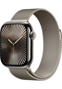 APPLE - Smartwatch Apple Watch 10 GPS + Cellular 46mm Natural Titanium Milanese Loop S/M Szary (MC7Q4QF/A). Rodzaj zegarka: smartwatch. Kolor: szary