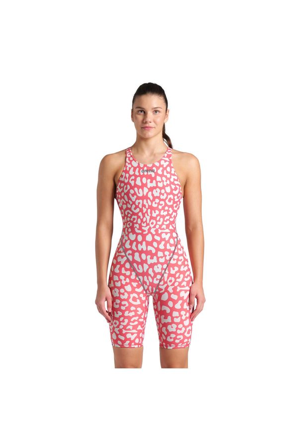 Strój startowy damski kombinezon pływacki otwarte plecy Arena Powerskin ST Next. Kolor: różowy