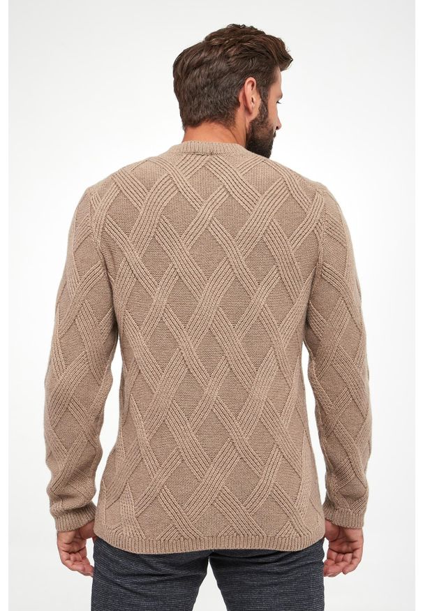 Sweter męski z wełną Diamondo JOOP!. Materiał: wełna