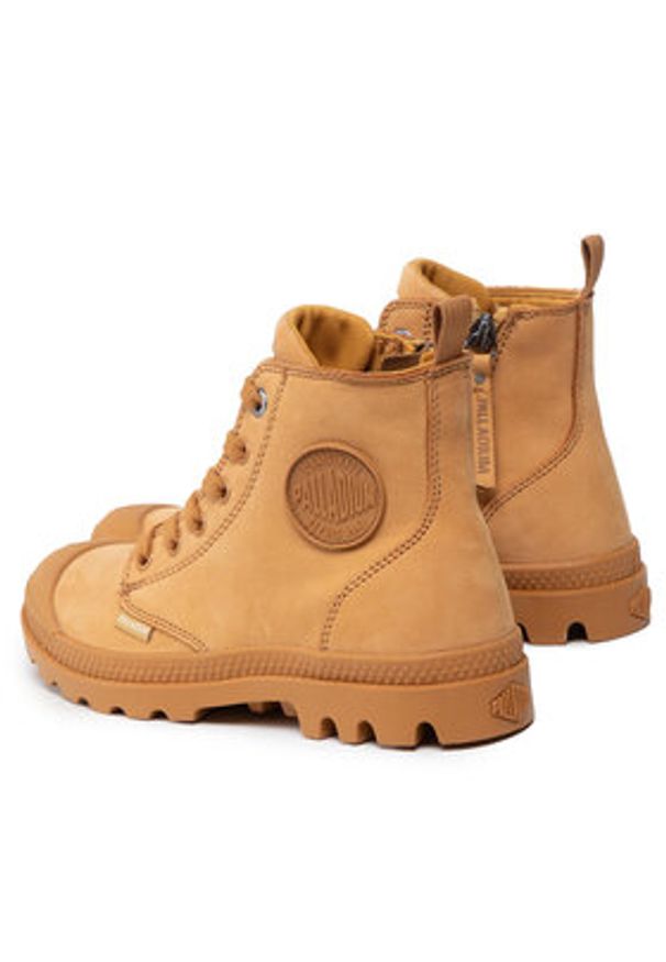 Palladium Trapery Pampa Hi Zip Nbk 96440-717-M Brązowy. Kolor: brązowy. Materiał: nubuk, skóra