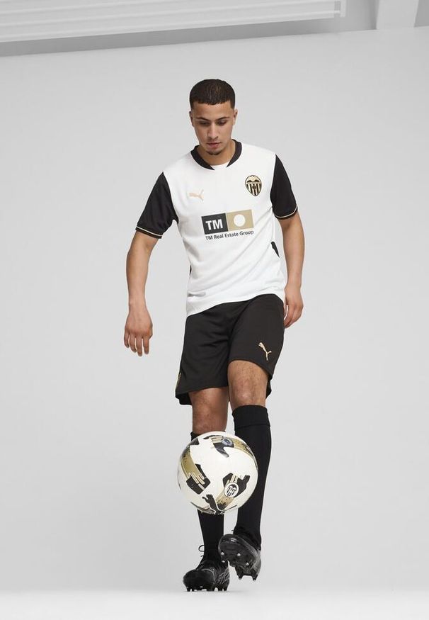 Puma - Męska koszulka domowa Valencia CF 24/25 PUMA White Black. Kolor: czarny, biały, wielokolorowy