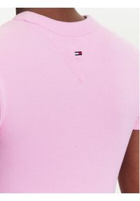 Tommy Jeans Sukienka codzienna Script DW0DW21186 Różowy Slim Fit. Okazja: na co dzień. Kolor: różowy. Materiał: bawełna. Typ sukienki: proste. Styl: casual #4