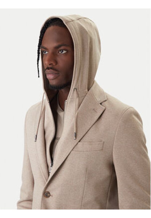 BOSS Marynarka C-Hanry 50562499 Khaki Slim Fit. Kolor: brązowy. Materiał: syntetyk