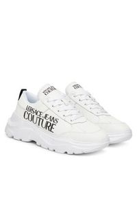 Versace Jeans Couture Sneakersy 79YA3SC1 Biały. Kolor: biały. Materiał: skóra