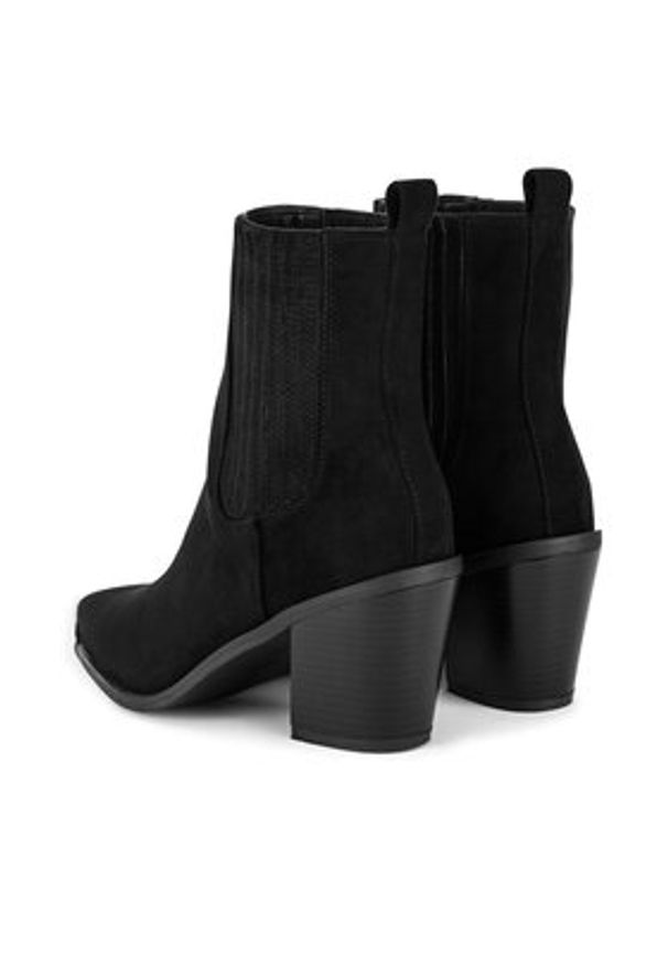 DeeZee Botki HY9057-5 Czarny. Kolor: czarny. Materiał: materiał
