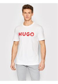 Hugo T-Shirt Dulivio 50467556 Biały Regular Fit. Kolor: biały. Materiał: bawełna #4